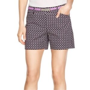 White House Black Market Pink & Black Dress Shorts